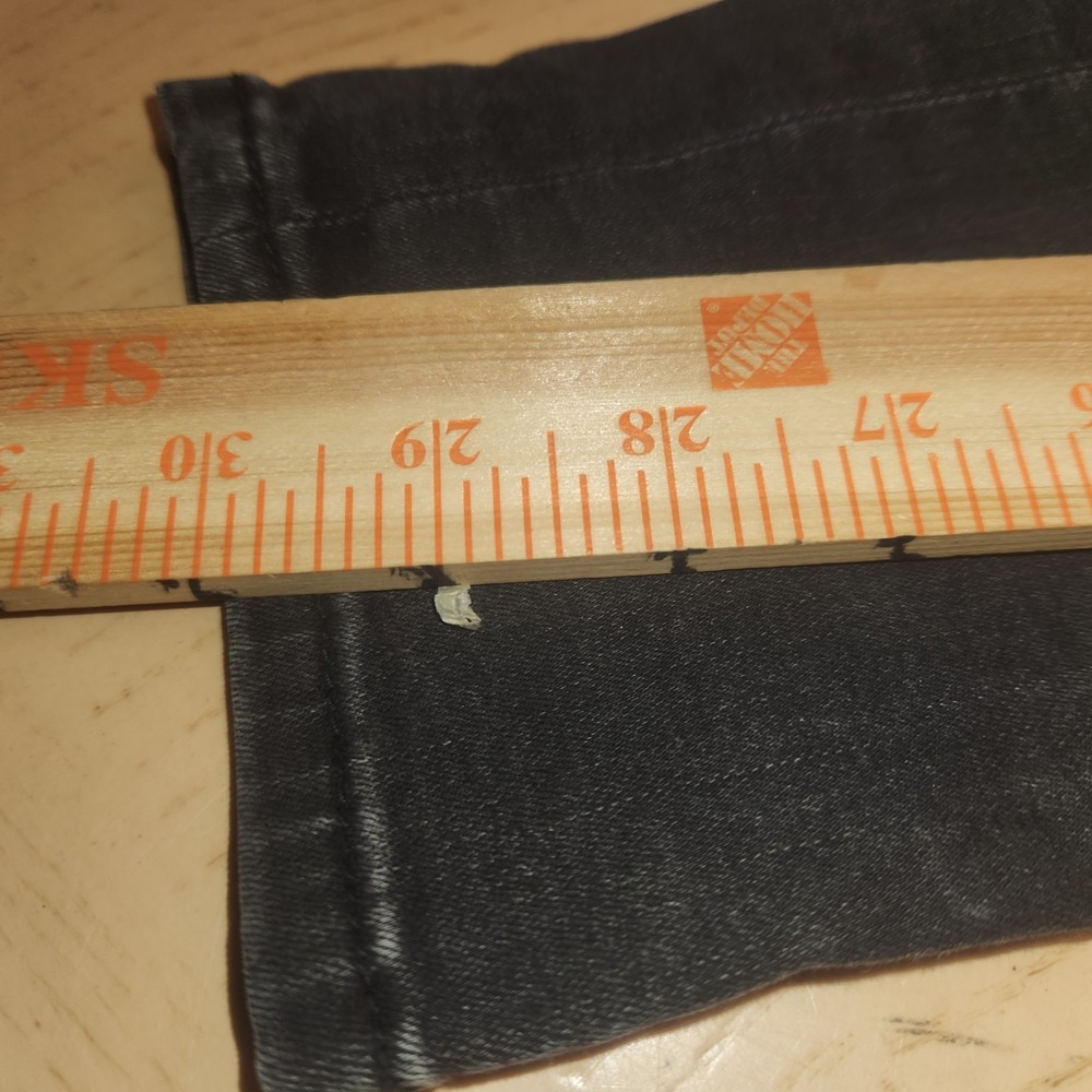 Kut From The Kloth MIA Highrise Skinny Jeans Womens Size 12 Black Tie Dye Patch - Picture 9 of 12